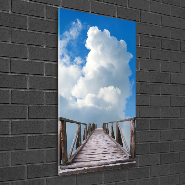 Cuadro de vidrio templado 4mm para pared vertical El camino al cielo