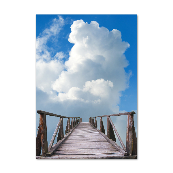 Cuadro de vidrio templado 4mm para pared vertical El camino al cielo