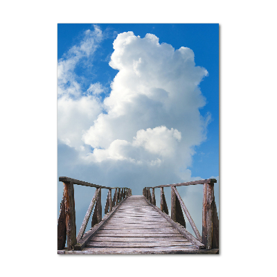 Cuadro de vidrio templado 4mm para pared vertical El camino al cielo