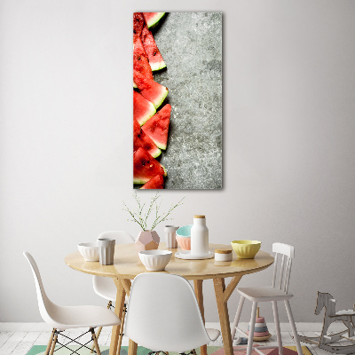 Fotocuadro de cristal elegante para hogar vertical Sandía