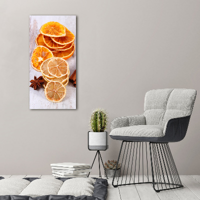 Fotocuadro de cristal elegante para hogar vertical El olor de la Navidad