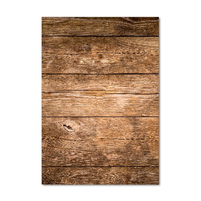 Fotocuadro de cristal elegante para hogar vertical Fondo de madera