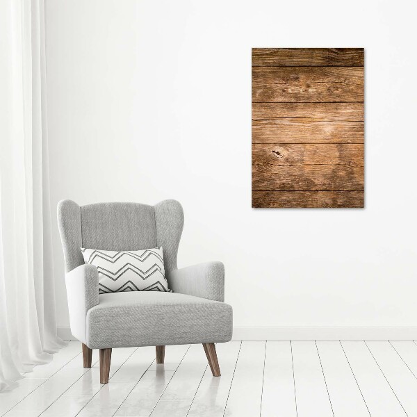Fotocuadro de cristal elegante para hogar vertical Fondo de madera