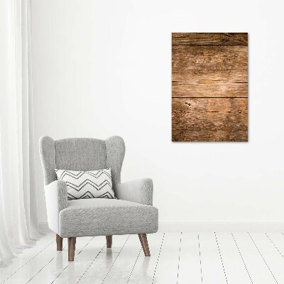 Fotocuadro de cristal elegante para hogar vertical Fondo de madera