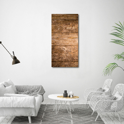 Fotocuadro de cristal elegante para hogar vertical Fondo de madera