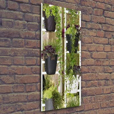 Cuadro de vidrio templado 4mm para pared vertical Macizo