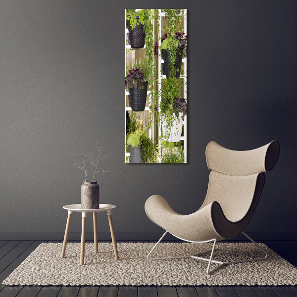 Cuadro de vidrio templado 4mm para pared vertical Macizo