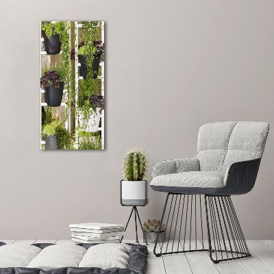 Cuadro de vidrio templado 4mm para pared vertical Macizo