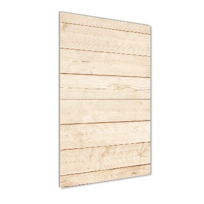 Cuadro de vidrio templado 4mm para pared vertical Fondo de madera