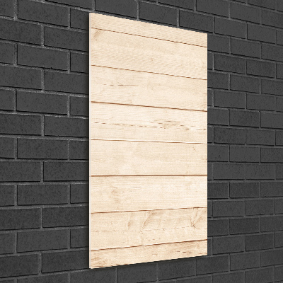 Cuadro de vidrio templado 4mm para pared vertical Fondo de madera