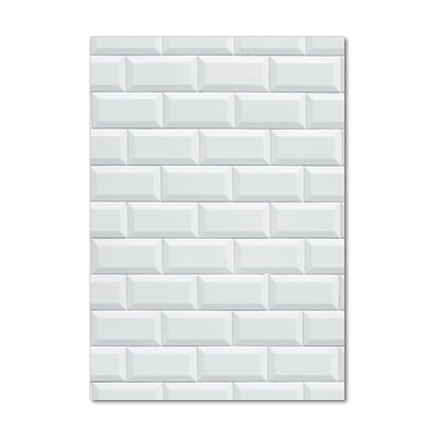 Cuadro de cristal moderno efecto brillo vertical pared de cerámica