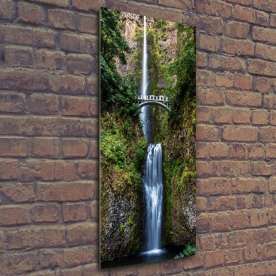 Cuadro de vidrio templado 4mm para pared vertical Cascada