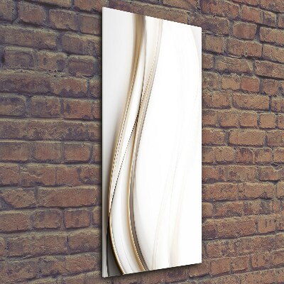 Fotocuadro de cristal elegante para hogar vertical Onda abstracta