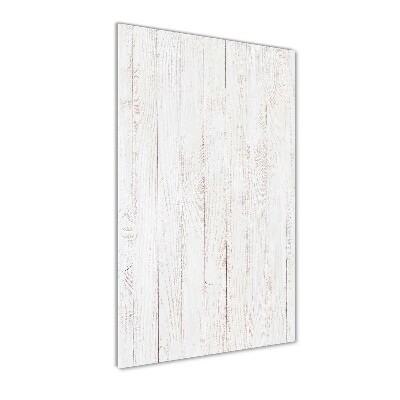 Cuadro decorativo en cristal con canto pulido vertical Fondo de madera