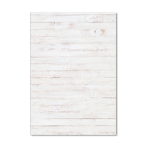 Cuadro decorativo en cristal con canto pulido vertical Fondo de madera