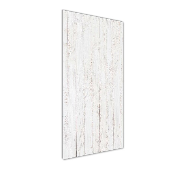 Cuadro decorativo en cristal con canto pulido vertical Fondo de madera