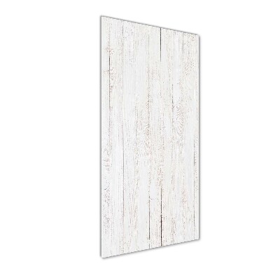 Cuadro decorativo en cristal con canto pulido vertical Fondo de madera