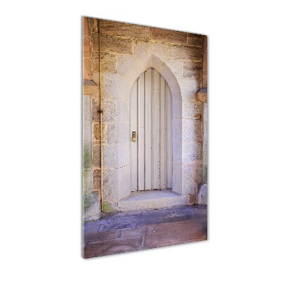 Cuadro de cristal moderno efecto brillo vertical Puerta a los sueños