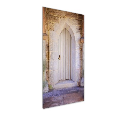 Cuadro de cristal moderno efecto brillo vertical Puerta a los sueños