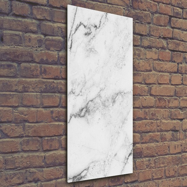 Cuadro de vidrio templado 4mm para pared vertical Fondo de mármol