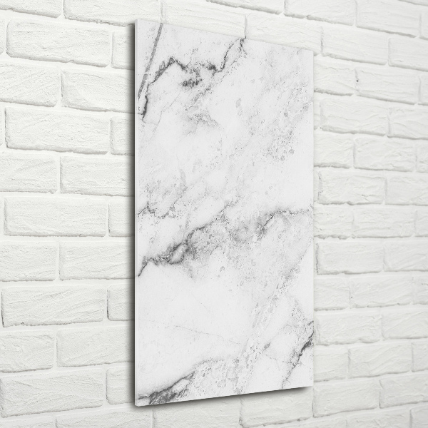 Cuadro de vidrio templado 4mm para pared vertical Fondo de mármol