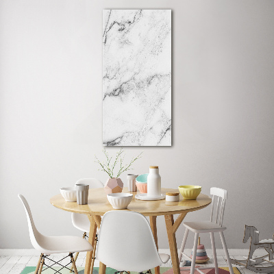 Cuadro de vidrio templado 4mm para pared vertical Fondo de mármol
