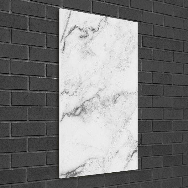 Cuadro de vidrio templado 4mm para pared vertical Fondo de mármol