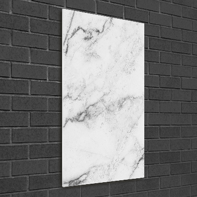 Cuadro de vidrio templado 4mm para pared vertical Fondo de mármol