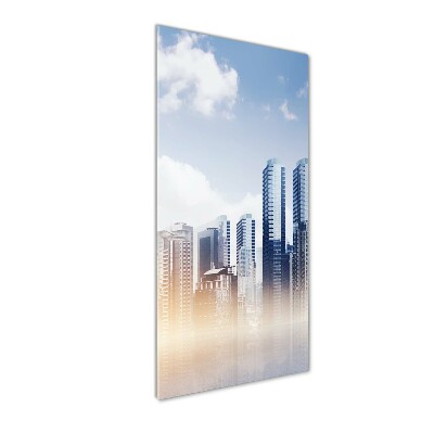 Cuadro de vidrio templado 4mm para pared vertical Rascacielos
