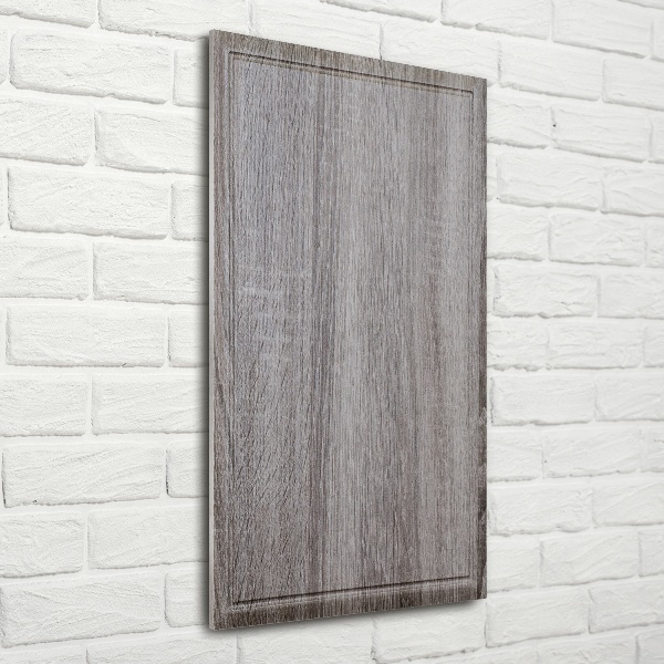 Fotocuadro de cristal elegante para hogar vertical Madera