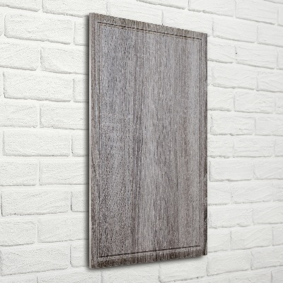 Fotocuadro de cristal elegante para hogar vertical Madera