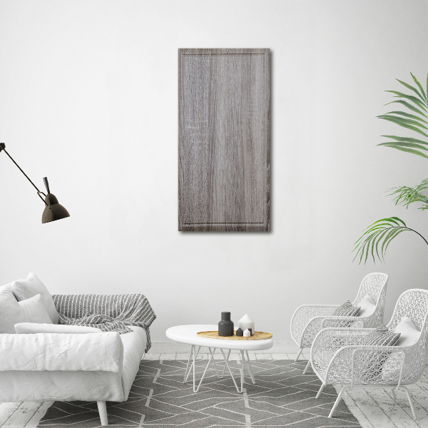 Fotocuadro de cristal elegante para hogar vertical Madera