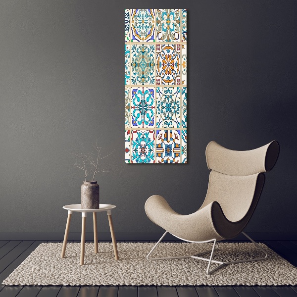 Fotocuadro de cristal elegante para hogar vertical Azulejos de cerámica