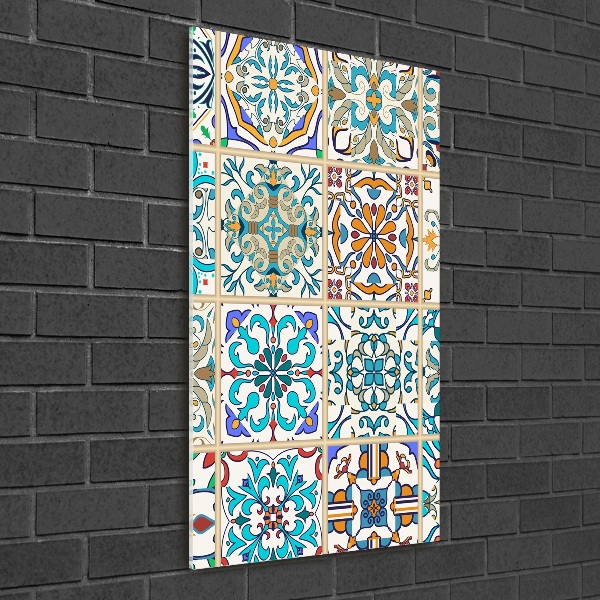 Fotocuadro de cristal elegante para hogar vertical Azulejos de cerámica