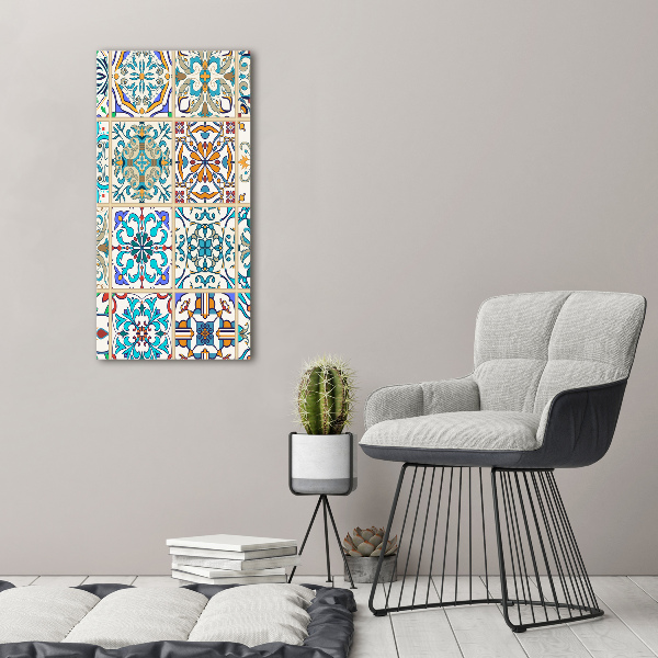 Fotocuadro de cristal elegante para hogar vertical Azulejos de cerámica