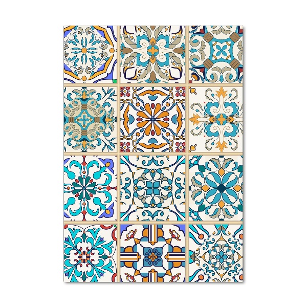 Fotocuadro de cristal elegante para hogar vertical Azulejos de cerámica