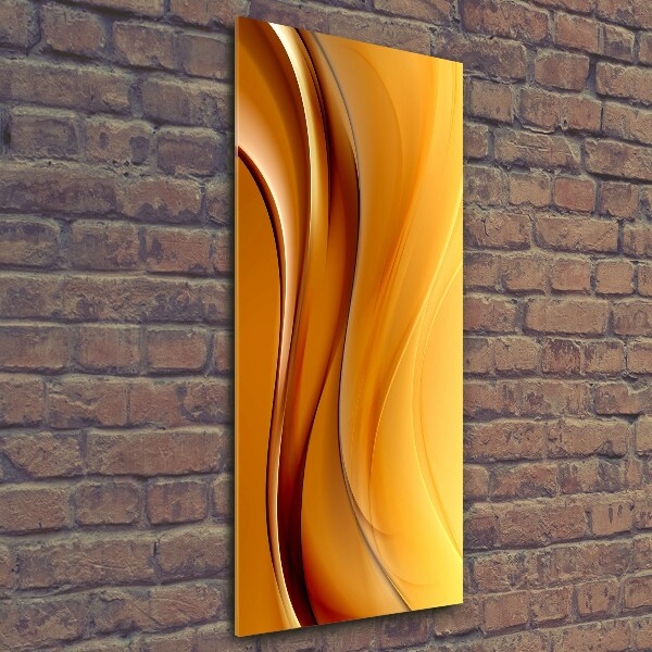 Fotocuadro de cristal elegante para hogar vertical Onda abstracta