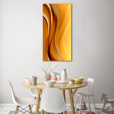 Fotocuadro de cristal elegante para hogar vertical Onda abstracta