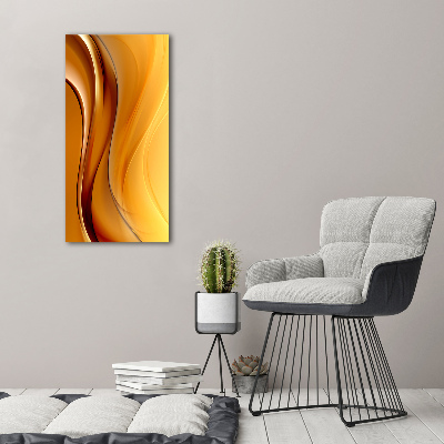 Fotocuadro de cristal elegante para hogar vertical Onda abstracta