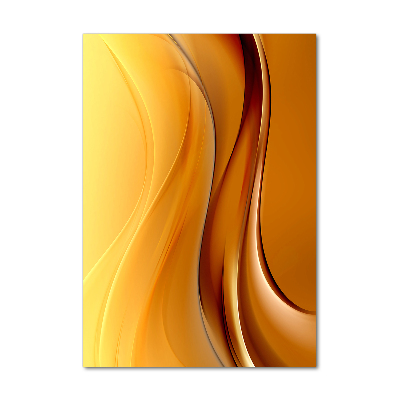 Fotocuadro de cristal elegante para hogar vertical Onda abstracta