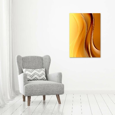 Fotocuadro de cristal elegante para hogar vertical Onda abstracta