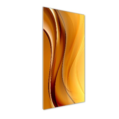 Fotocuadro de cristal elegante para hogar vertical Onda abstracta