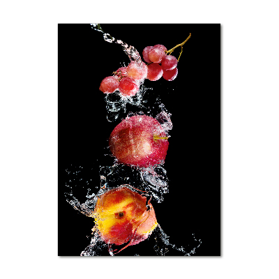 Fotocuadro de cristal elegante para hogar vertical Fruta