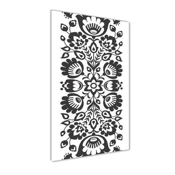 Cuadro de vidrio templado 4mm para pared vertical Patrón popular