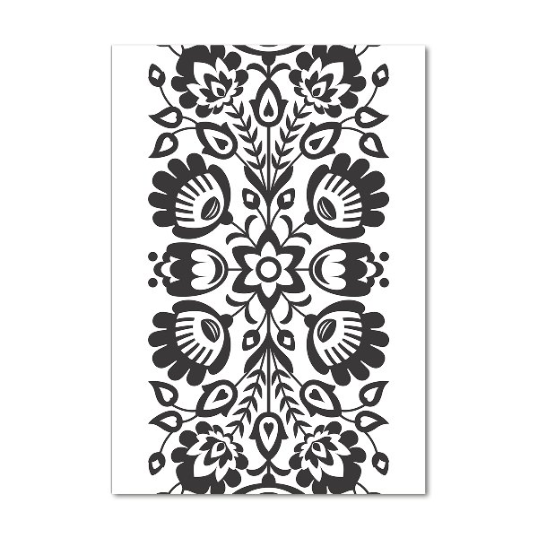 Cuadro de vidrio templado 4mm para pared vertical Patrón popular