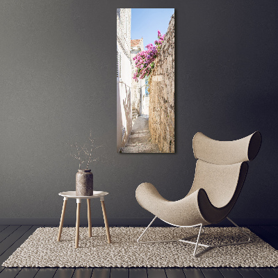 Cuadro decorativo en cristal con canto pulido vertical Korcula, Croacia
