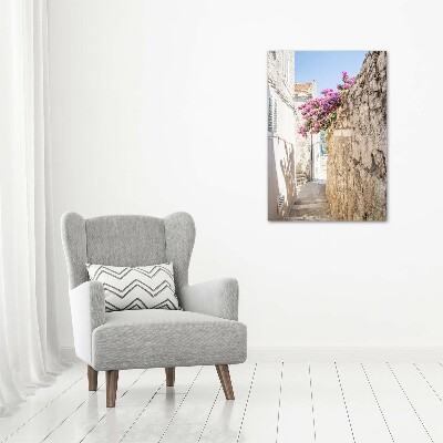 Cuadro decorativo en cristal con canto pulido vertical Korcula, Croacia