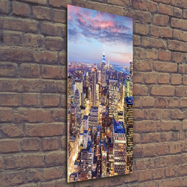 Cuadro de vidrio templado 4mm para pared vertical Nueva York