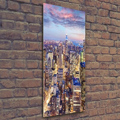 Cuadro de vidrio templado 4mm para pared vertical Nueva York