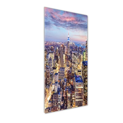 Cuadro de vidrio templado 4mm para pared vertical Nueva York